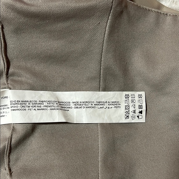 Zara Tan Bustier Crop Top Fitted Style - Picture 5 of 7